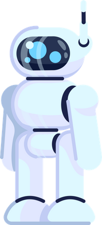 Humanoid robot Illustration