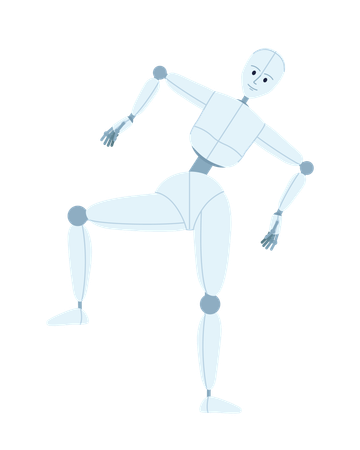 Humanoid robot balancing  Illustration