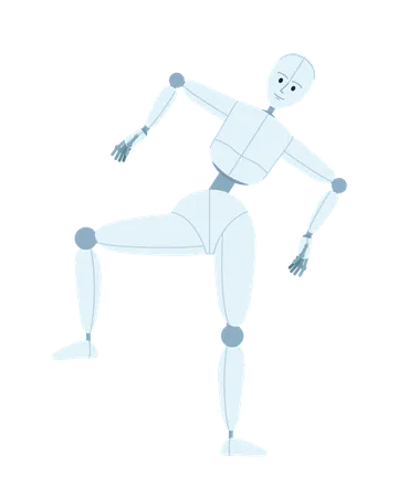 Humanoid robot balancing  Illustration