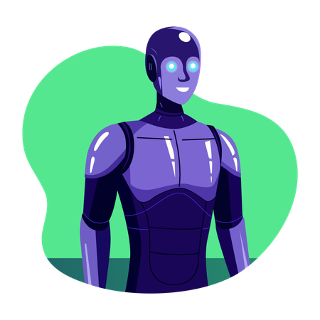 Humanoid robot Illustration