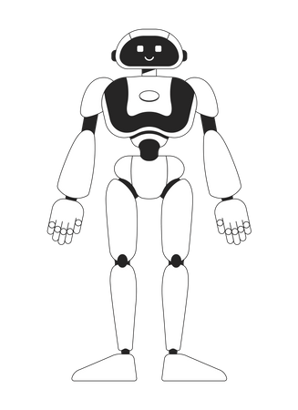 Humanoid robot Illustration