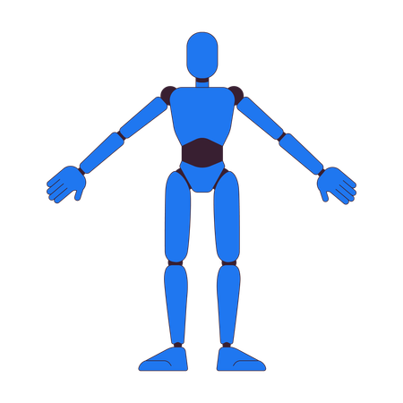 Humanoid robot model  Illustration