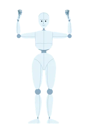 Humanoid robot performance  Illustration