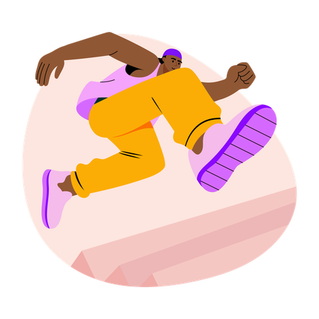 Hurdle jump  Illustration