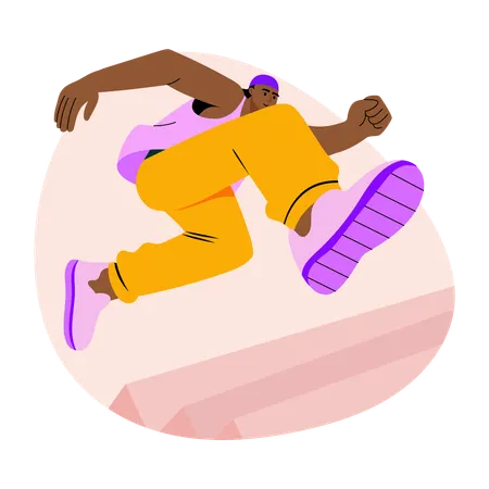 Hurdle jump  Illustration