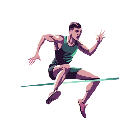 Hurdle Race  Illustration