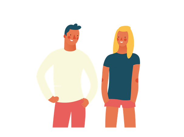 Husband and wife  Illustration