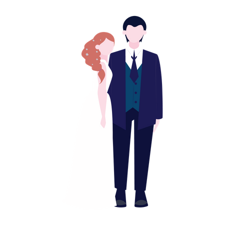 Husband and wife  Illustration
