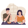 eat together illustrations free