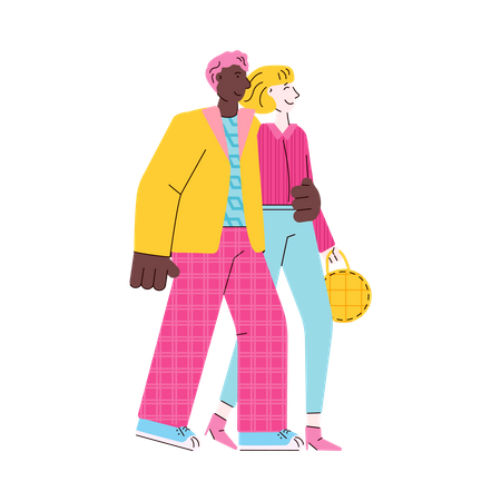 Husband and wife  Illustration