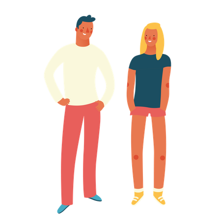 Husband and wife  Illustration