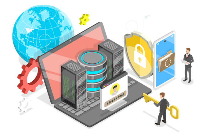 Hybrid It Infrastructure  Illustration