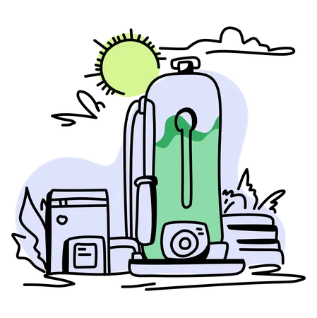 Hydrogen Fuel  Illustration