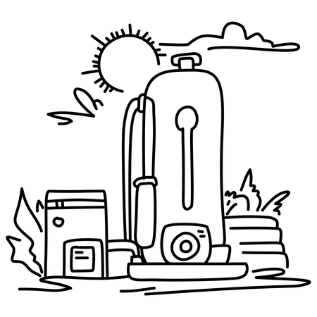 Hydrogen Fuel  Illustration