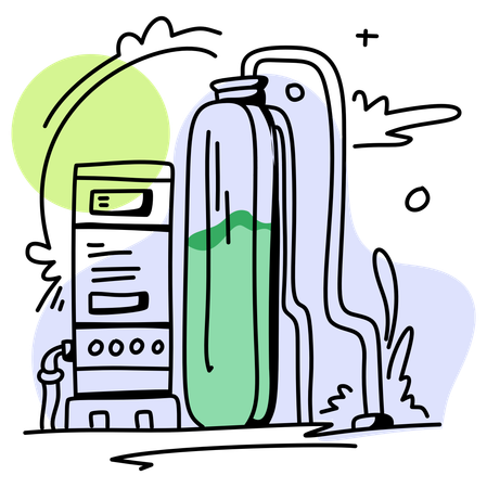 Hydrogen Storage  Illustration