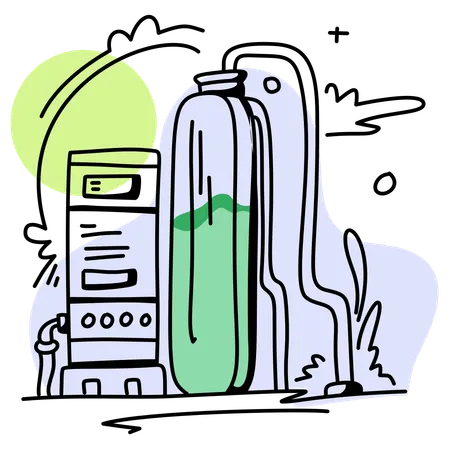 Hydrogen Storage  Illustration