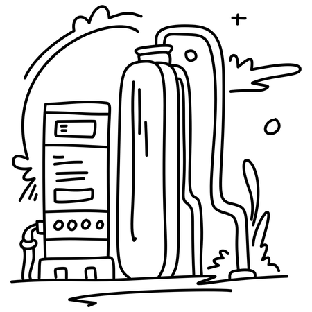 Hydrogen Storage  Illustration