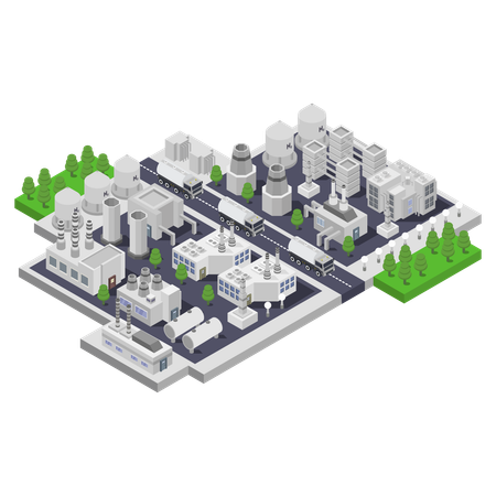 Hydrogen storage plant  Illustration