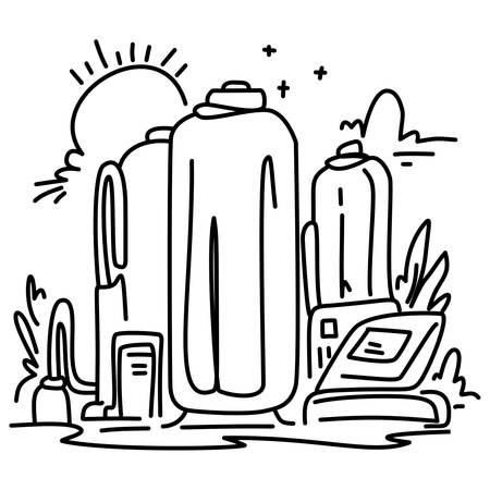 Hydrogen Supply  Illustration