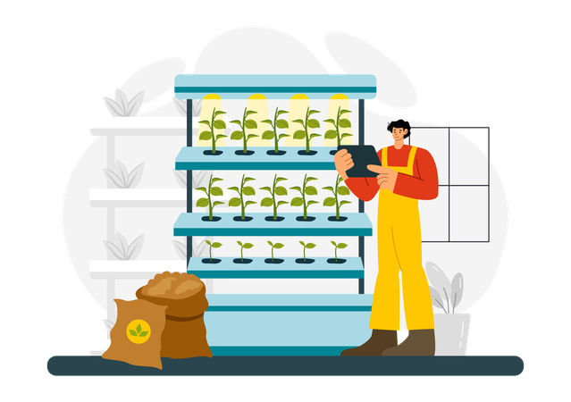 Hydroponics Technology  Illustration