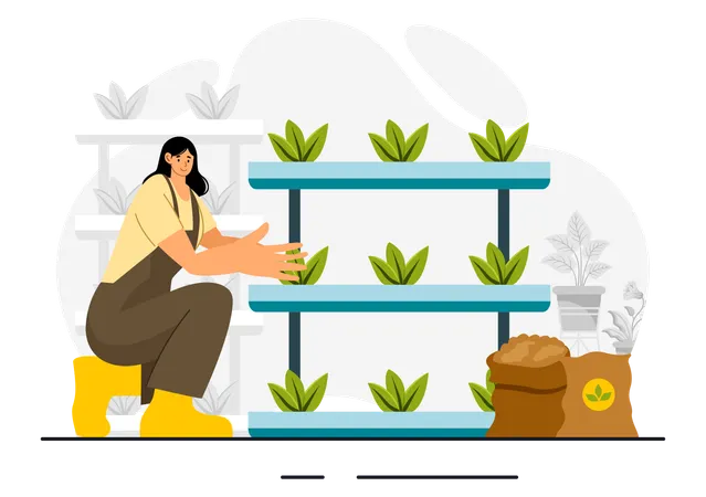 Hydroponics Technology  Illustration