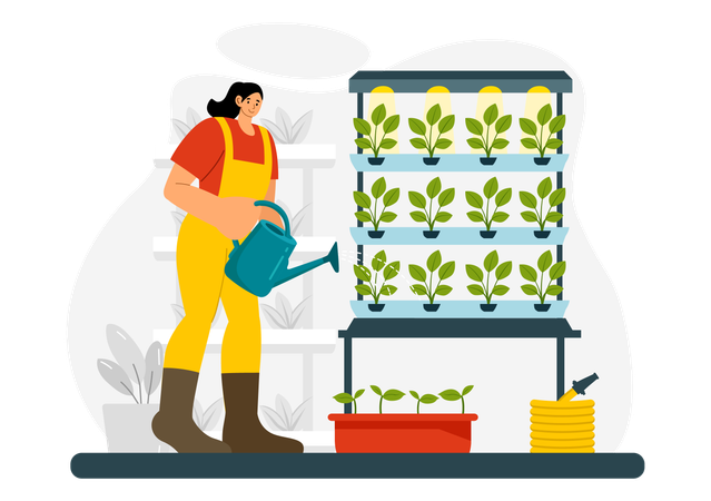 Hydroponics Technology  Illustration