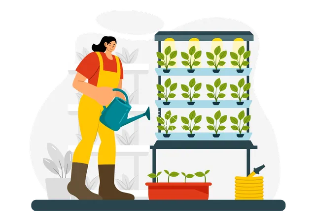 Hydroponics Technology  Illustration