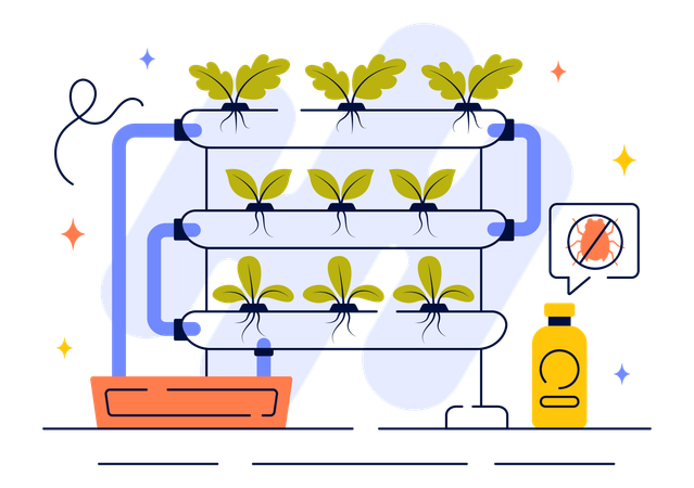 Hydroponics Technology  Illustration