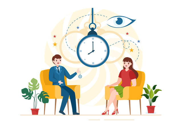 Hypnosis Treatment  Illustration