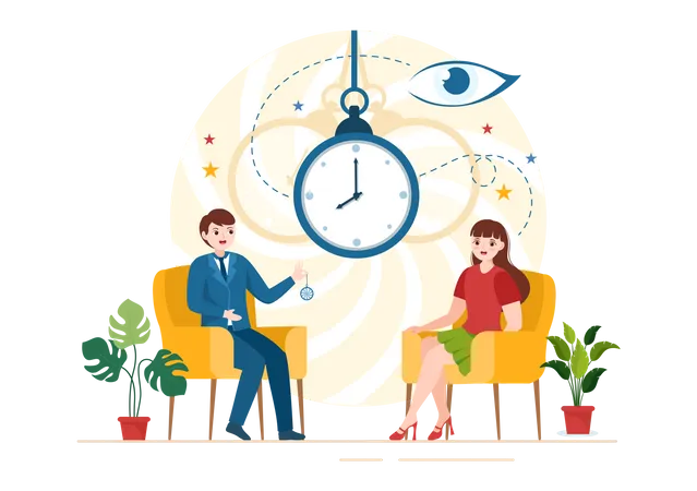 Hypnosis Treatment  Illustration