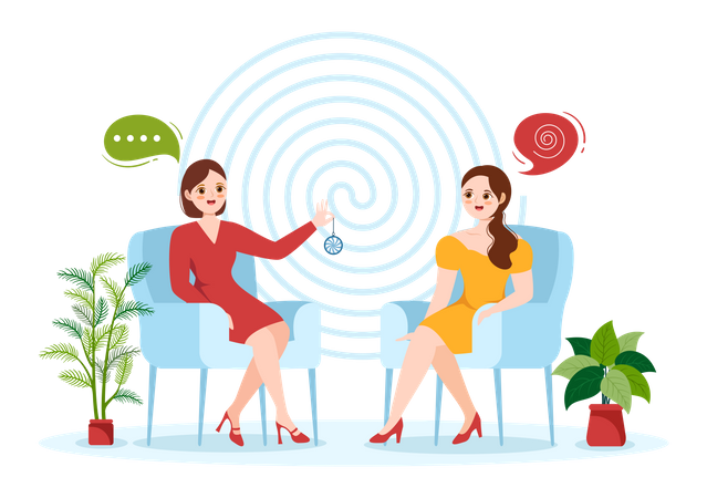 Hypnosis Treatment  Illustration