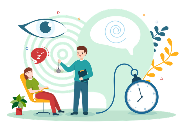 Hypnosis Treatment Service  Illustration