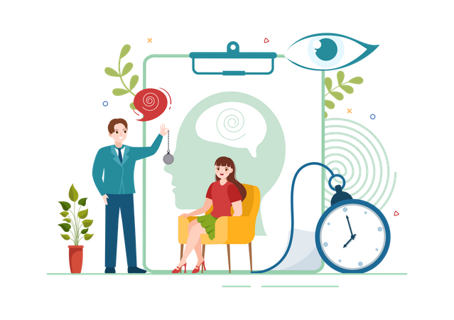 Hypnosis Treatment Service  Illustration