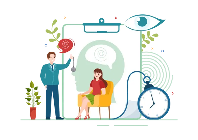 Hypnosis Treatment Service  Illustration