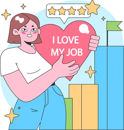 I love my job  Illustration