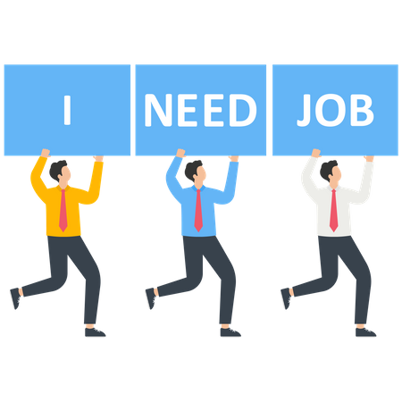 I Need Job  Illustration