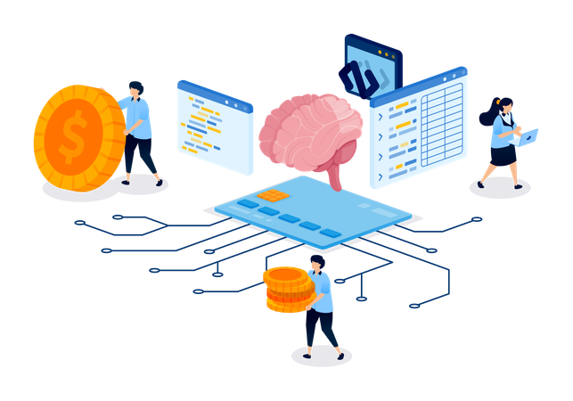 L'IA dans le développement de cartes de crédit prend en charge les capacités de gestion des risques et d'analyse budgétaire  Illustration