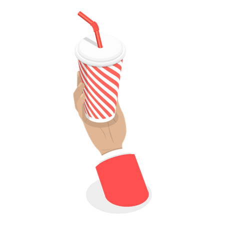 Ice Beverage  Illustration
