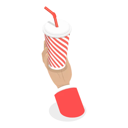 Ice Beverage  Illustration