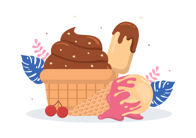 Ice Cream Illustration