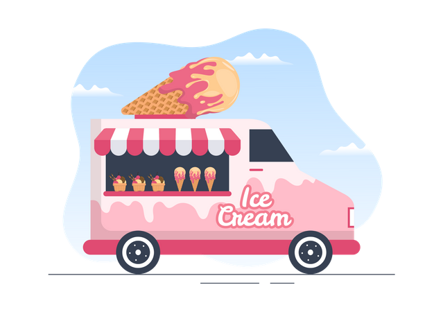 Ice Cream  Illustration