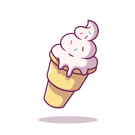 Ice cream cone  Illustration