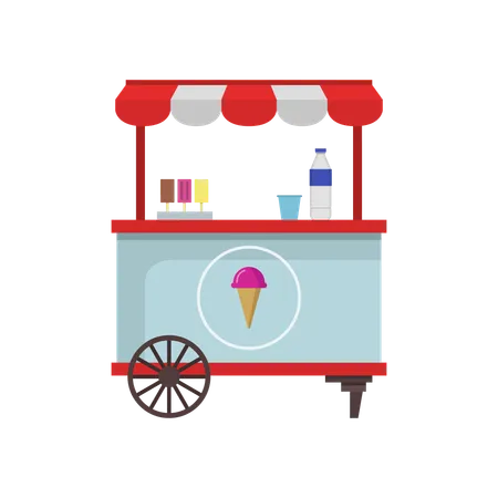 Ice Cream Kiosk  Illustration