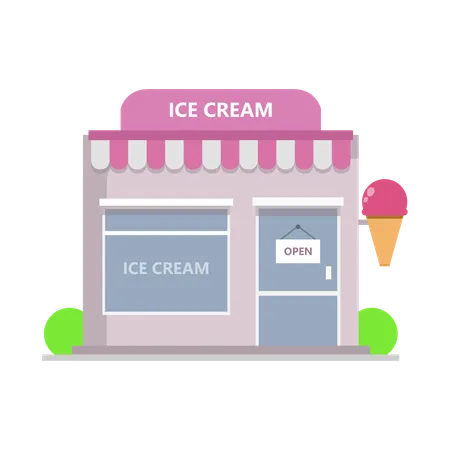Ice Cream Shop  Illustration