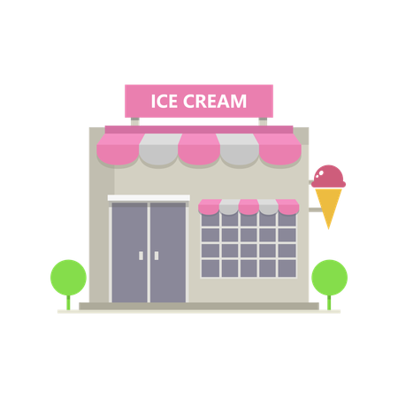 Ice Cream Shop  Illustration