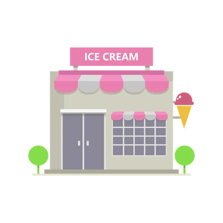 Ice Cream Shop  Illustration