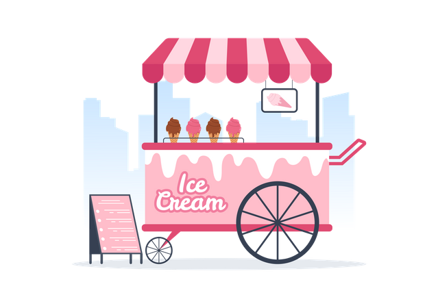 Ice Cream Stoll  Illustration