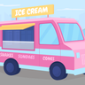 illustrations for ice cream truck