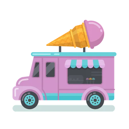 Ice cream van  Illustration