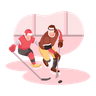 illustrations for hockey game